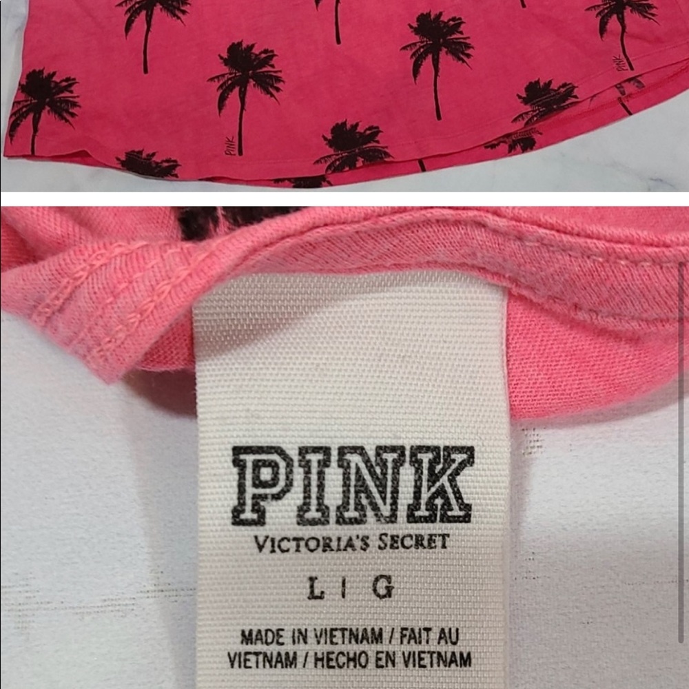 VS PINK Ombre Palm Tank